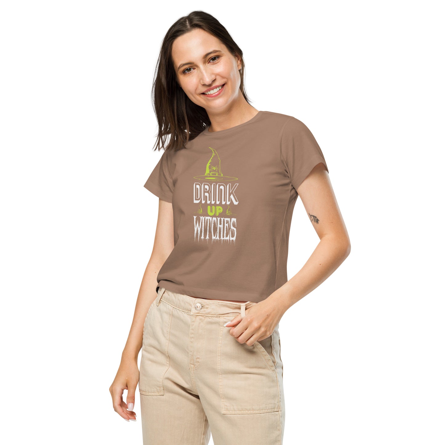 Drink Up Witches Women’s high-waisted t-shirt