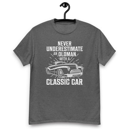 Men's classic tee "Never Underestimate An Old Man With A Classic Car"