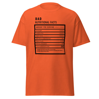 Men's classic tee "Dad Nutritional Facts"